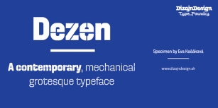 Dezen Stencil 01 Font Download