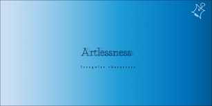Artlessness Font Download