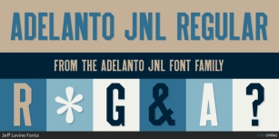 Adelanto JNL Font Download