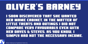Oliver's Barney Font Download