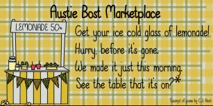 Austie Bost Marketplace Font Download