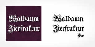Walbaum Zierfraktur Pro Font Download