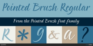 Pointed Brush Font Download