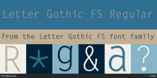 Letter Gothic FS Font Download