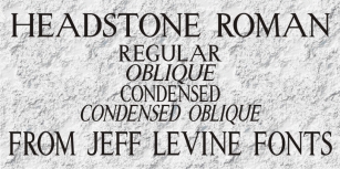 Headstone Roman JNL Font Download