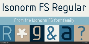 Isonorm FS Font Download