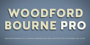 Woodford Bourne PRO Font Download