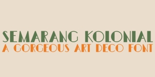 Semarang Kolonial Font Download