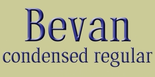 Bevan Condensed Font Download