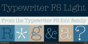 Typewriter FS Font Download