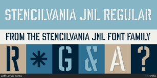 Stencilvania JNL Font Download