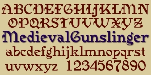 MedievalGunslinger Font Download