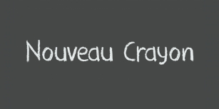 Nouveau Crayon Font Download