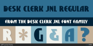 Desk Clerk JNL Font Download