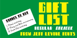 Gift List JNL Font Download