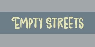 Empty Streets Font Download