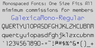 GalexicaMono Font Download