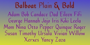 Balboat Font Download