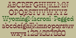 Wyoming Macroni Font Download