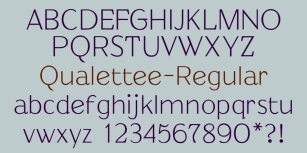 Qualettee Font Download