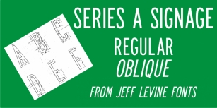 Series A Signage JNL Font Download