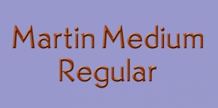 Martin Medium Font Download