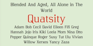 Quatsity Font Download