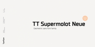 TT Supermolot Neue Font Download
