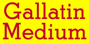 GallatinMedium Font Download