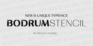 Bodrum Stencil Font Download