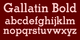 GallatinBold Font Download