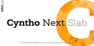 Cyntho Next Slab Font Download