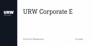 URW Corporate E Font Download