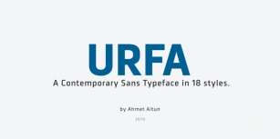 Urfa Font Family Font Download