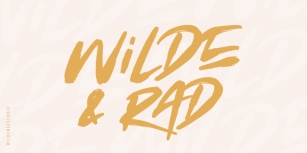 Wilde & Rad Font Download