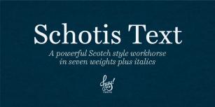 Schotis Text Font Download