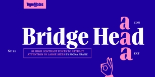 Bridge Head Font Download
