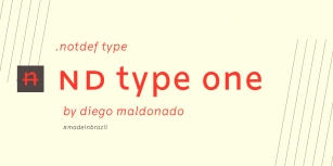nd type one Font Download