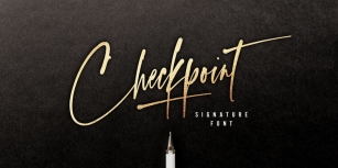 Checkpoint Signature Font Download