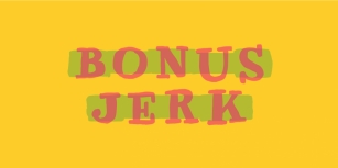 Bonus Jerk Font Download