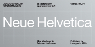 Neue Helvetica Font Download