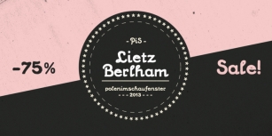 PiS LIETZ Berlham Font Download