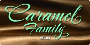 Caramel Family ROB Font Download