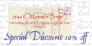 1540 Mercator Script Font Download