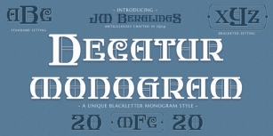 MFC Decatur Monogram Font Download