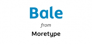 Bale Font Download
