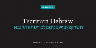 Escritura Hebrew Font Download