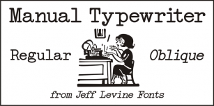 Manual Typewriter JNL Font Download