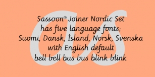 Sassoon Joined NORDIC Font Download