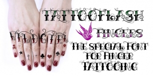 Tattooflash Fingers Font Download